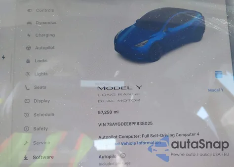 2023 Tesla Model Y Awd/Long Range Dual Motor All-Wheel Drive из США, поврежденный, VIN 7SAYGDEE6PF838025